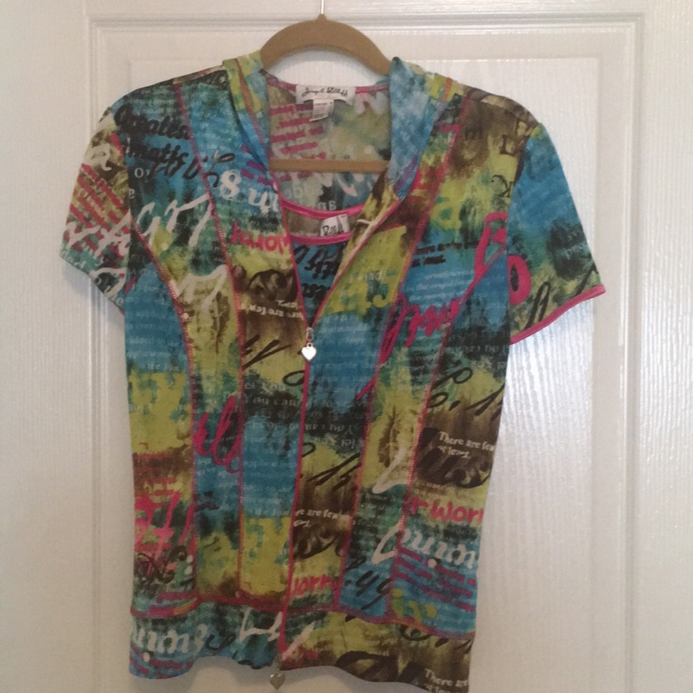 Josef Ribkoff tank/ light jacket sz 8